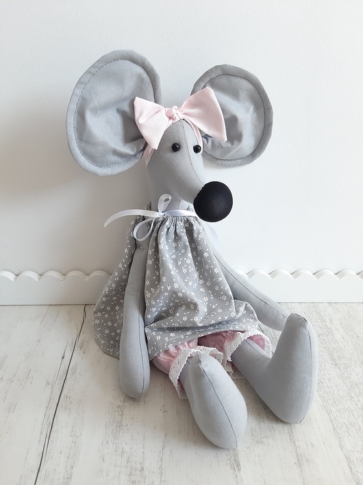 misie i maskotki Mała myszka Nina 50 cm