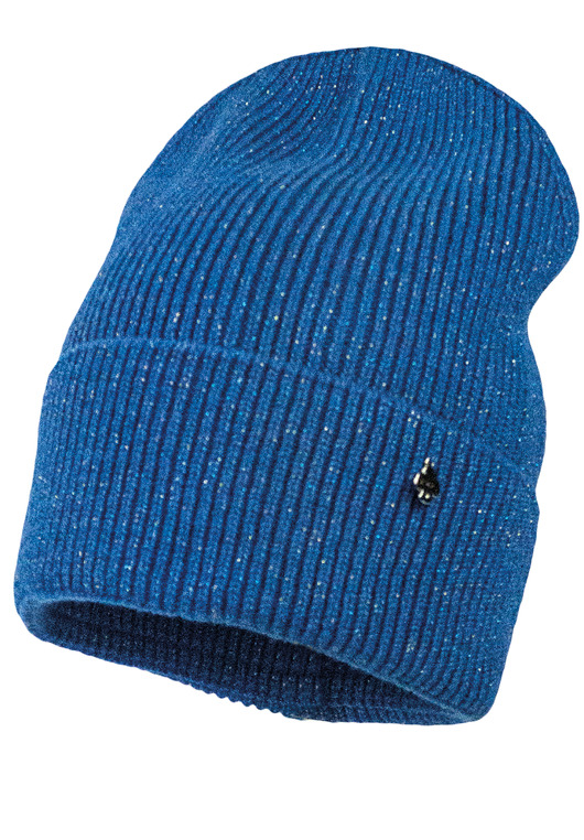 czapki dziecięce Czapka dla dziewczynki na zimę PILI jasny modrak