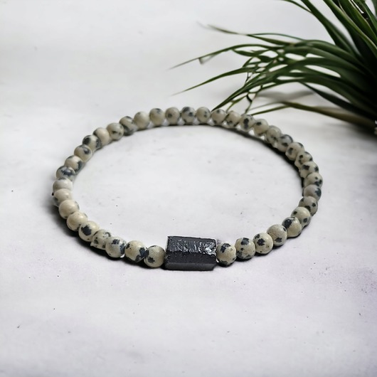 bransoletki z kamieni naturalnych Damska : jaspis & turmalin : ochronna bransoletka