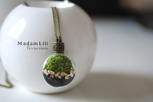 ♥ Terrarium II ♥ Naszyjnik Część natury  MadamLili