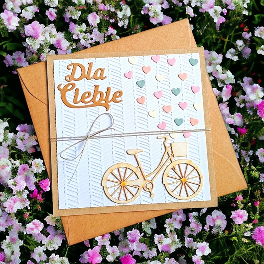 kartki scrapbooking Rowerowa kartka uniwersalna : Rower. Dla ciebie.