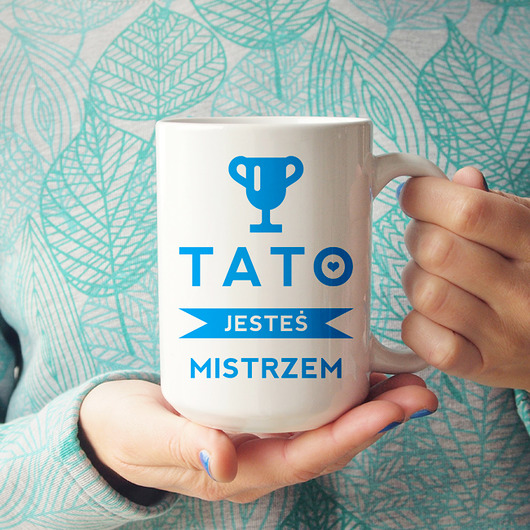Tato jesteś mistrzem kubek 450ml ONE MUG A DAY