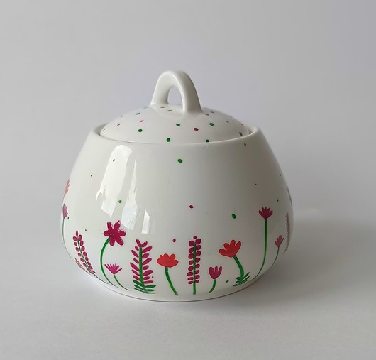 cukiernice Recznie malowana cukiernica