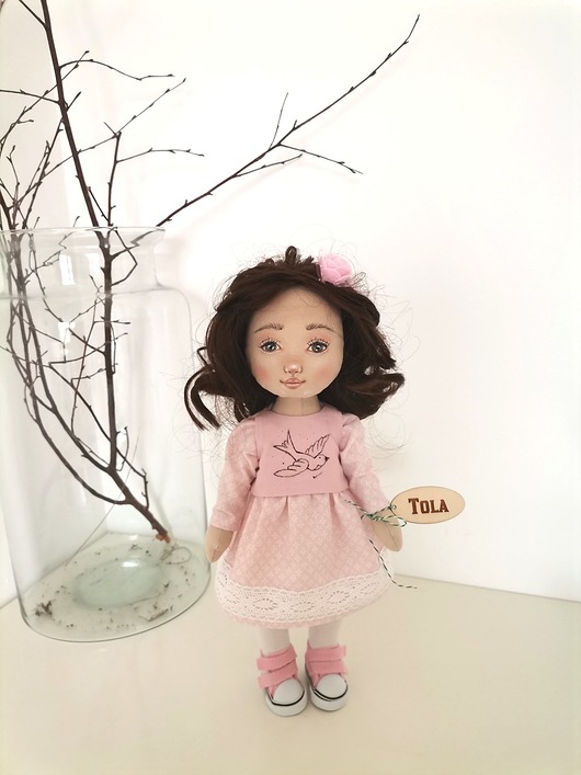 lalki Lalka handmade 32cm malowana  dostępna od ręki