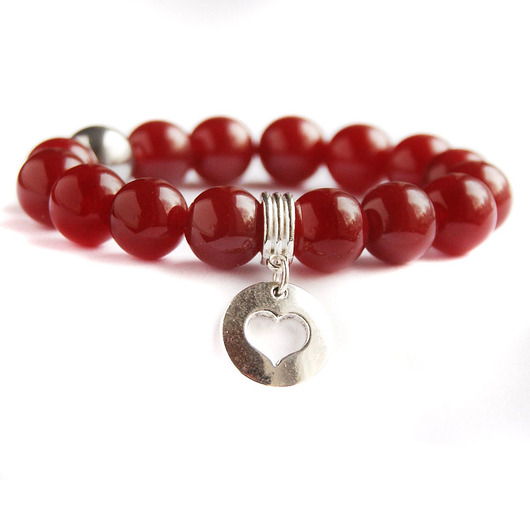 serduszko :: dark red jade kaktusia