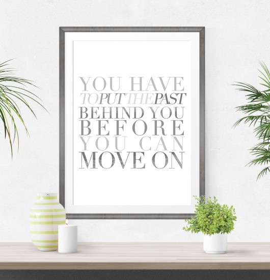 Plakat cytat Forrest Gump - A3 wejustlikeprints