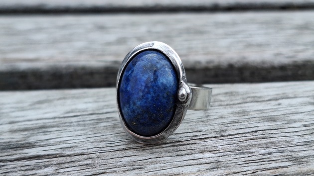 pierścionki - różne Lapis lazuli - pierścionek regulowany