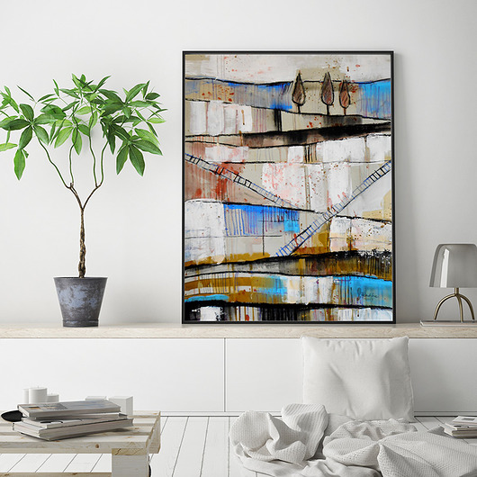 Drabiny - plakat 50x70 cm Katarzyna Radzka