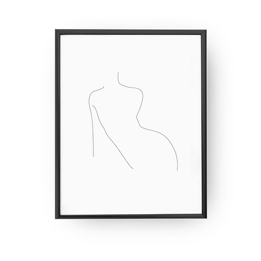 Plakat Kobieca talia, Złota folia ZlotePlakaty