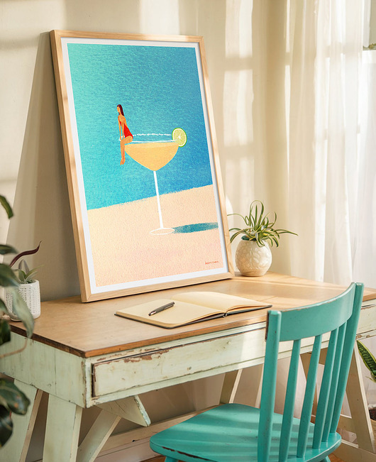 plakaty Słoneczna margarita - plakat 50x70 cm