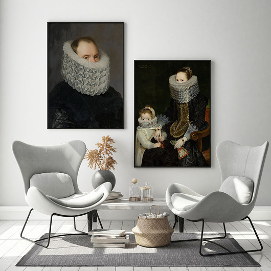 plakaty Zestaw plakatów - koronkowe vintage