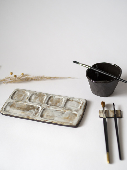dodatki - różne Zestaw ceramiczny do malowania z paletą 5