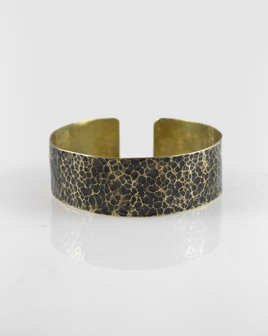 biżuteria męska Lawa - mosiężna bransoleta - outlet*