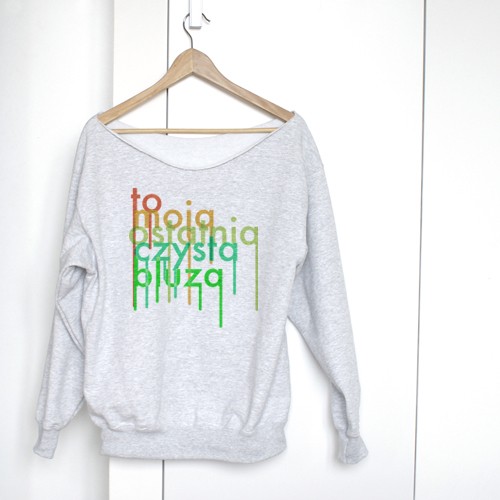 Gruby Oversize To moja ostatnia czysta bluza Z ONE MUG A DAY