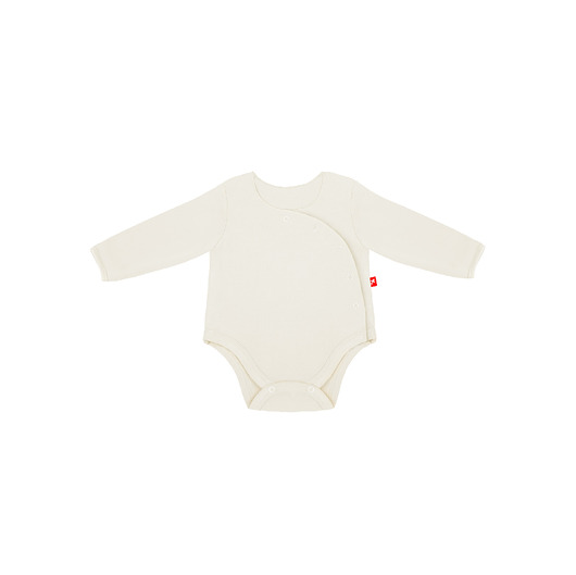 body i śpiochy niemowlęce Body kimono z niedrapkami białe