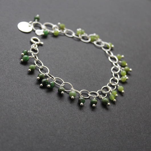 bransoletki z kamieni naturalnych Bransoletka Zielonooka