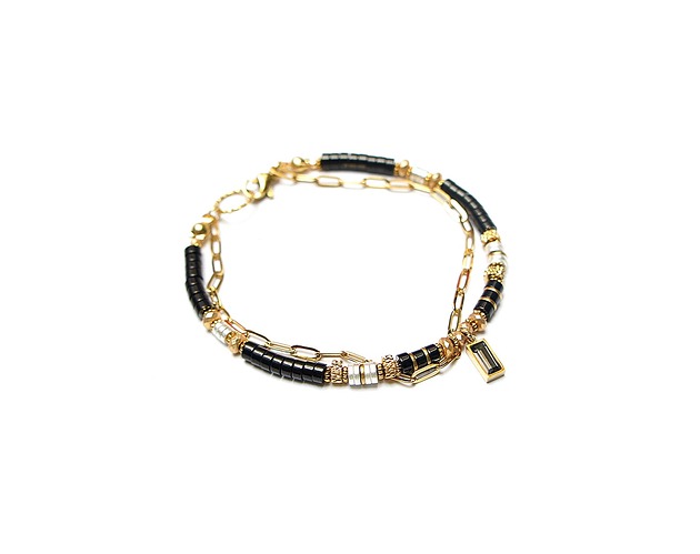 bransoletki z kamieni naturalnych Hematyt black and white /bransoletka/ 12.11.25 - Szlachetna kolekcja