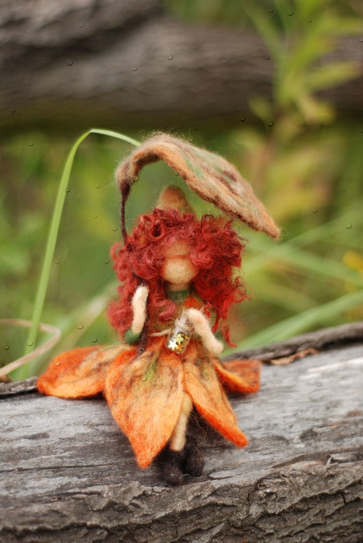 karuzele i girlandy do łóżeczka Leśna Wróżka -Pani Jesień - Waldorf toys