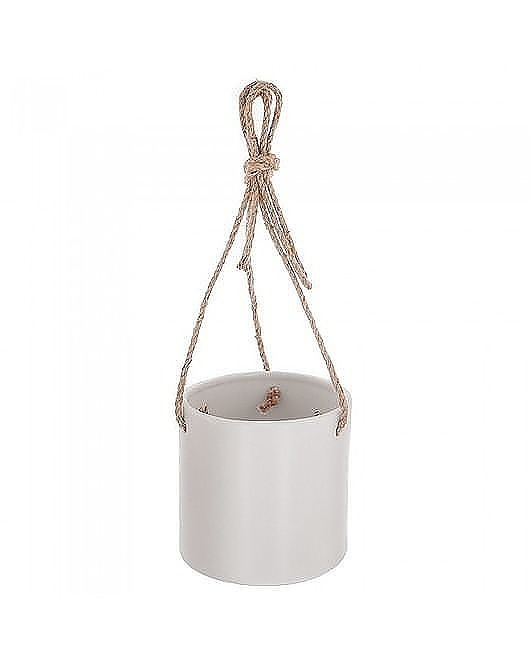 Osłonka Ceramiczna Wisząca na Sznurze kremowa MIA home