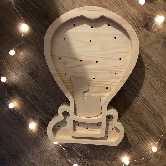 lampy do pokoju dziecka Lampka Drewniana Eko Balon