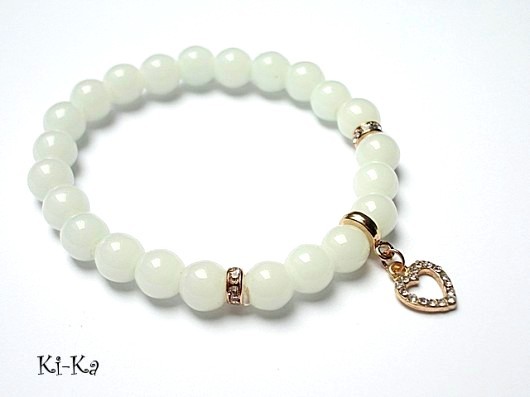 mint heart - bransoletka KiKa pracownia