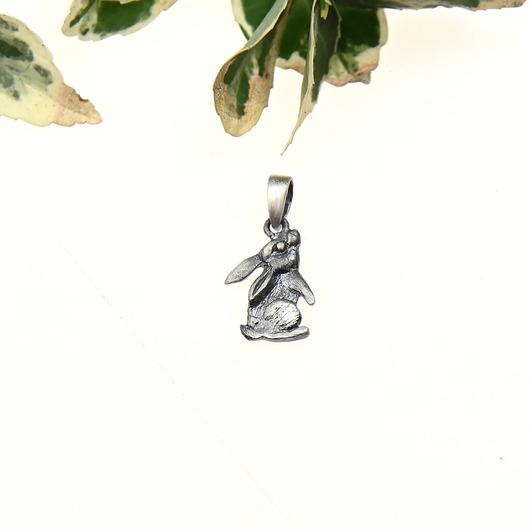 wisiory Zawieszka z zajączkiem mini szarym