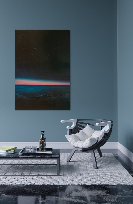 obrazy W sierpniu zawsze przydarza się coś pięknego // duży obraz olejny 70x100cm