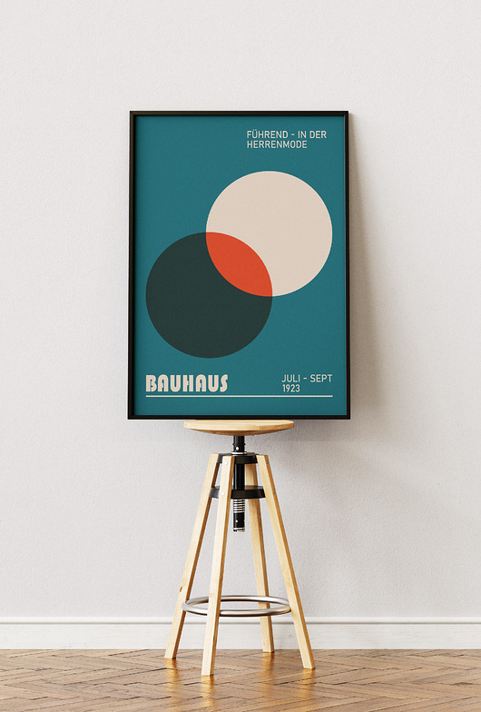 plakaty Minimalistyczny plakat - Bauhaus #21 - Do salonu, sypialni, biura
