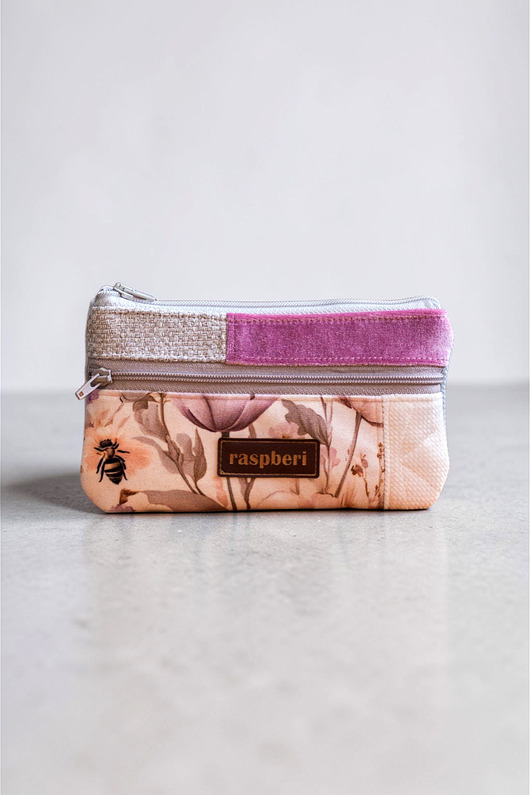 portfele damskie Portfelik w kwiaty