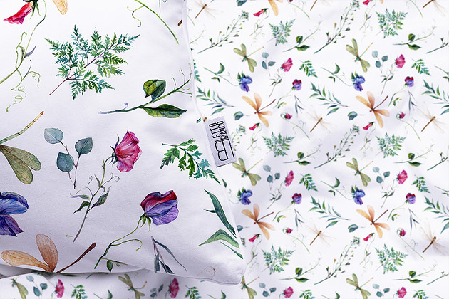 pościel Pościel dwustronna WAŻKI, ŁĄKA, KWIATY