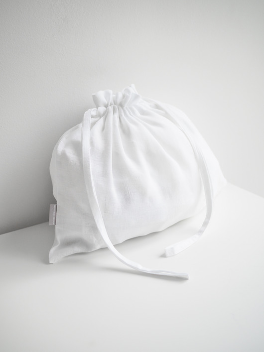 woreczki wielorazowe Lniany woreczek PURE WHITE