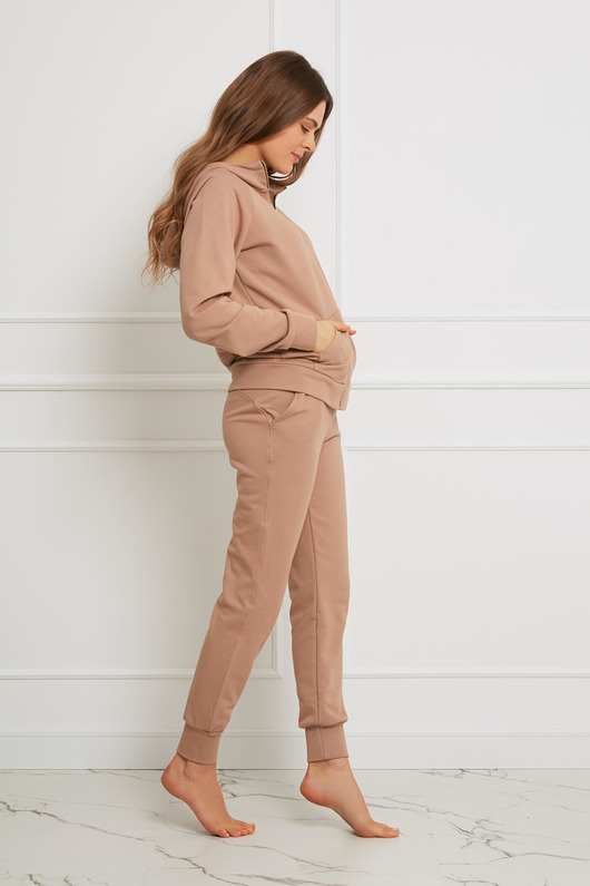 spodnie dresowe damskie SPODNIE homewear - bawełna