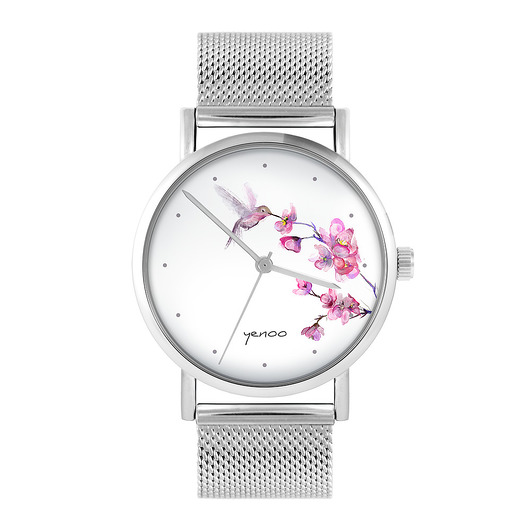 zegarki damskie Zegarek - Koliber, oznaczenia - bransoleta mesh