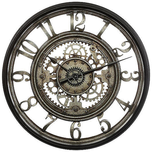 zegary Zegar Ścienny Koła Zębate 51 cm
