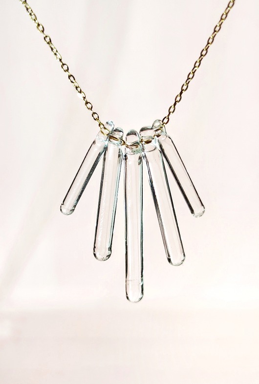 złote naszyjniki Naszyjnik kaskada "Line"