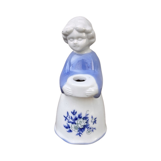 figurki i rzeźby Porcelanowa figurka świecznik Chłopiec, Lilienthal, Niemcy lata 80.