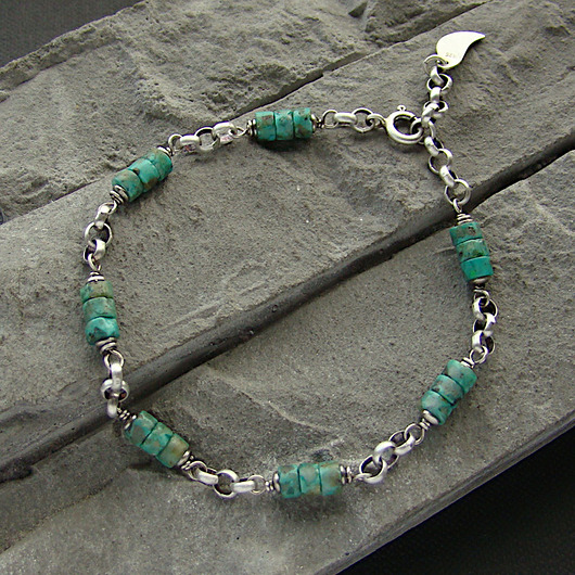 bransoletki z kamieni naturalnych Turkus afrykański - bransoletka