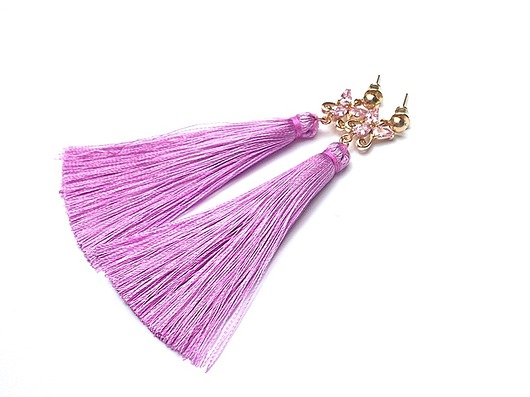 Boho /butterfly/ - pink - kolczyki KiKa pracownia