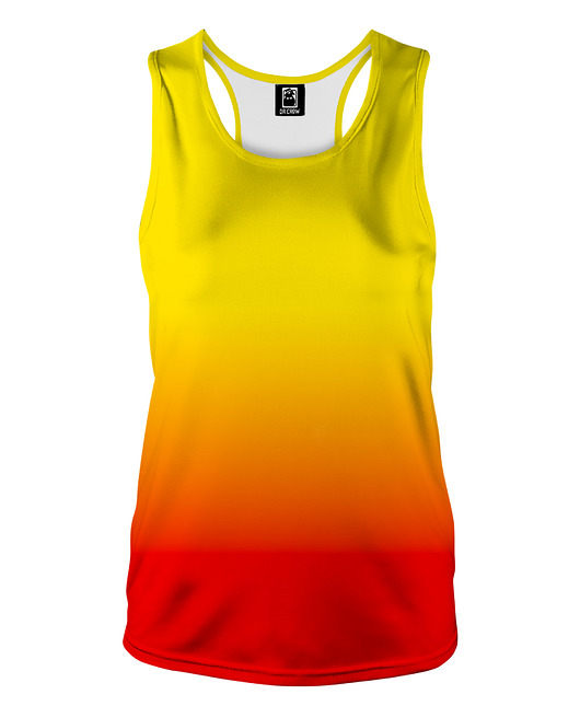topy damskie DR.CROW Bokserka Damska Ombre Yellow Red