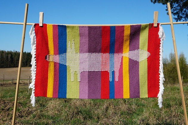 ręcznie tkany kilim - Lisia Tęcza Topole 