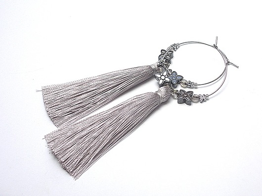 Alloys Collection /boho/ l. grey  - kolczyki KiKa pracownia