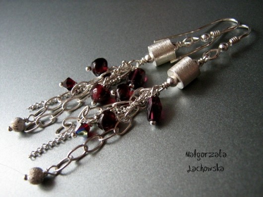 granat w srebrze Lahovska