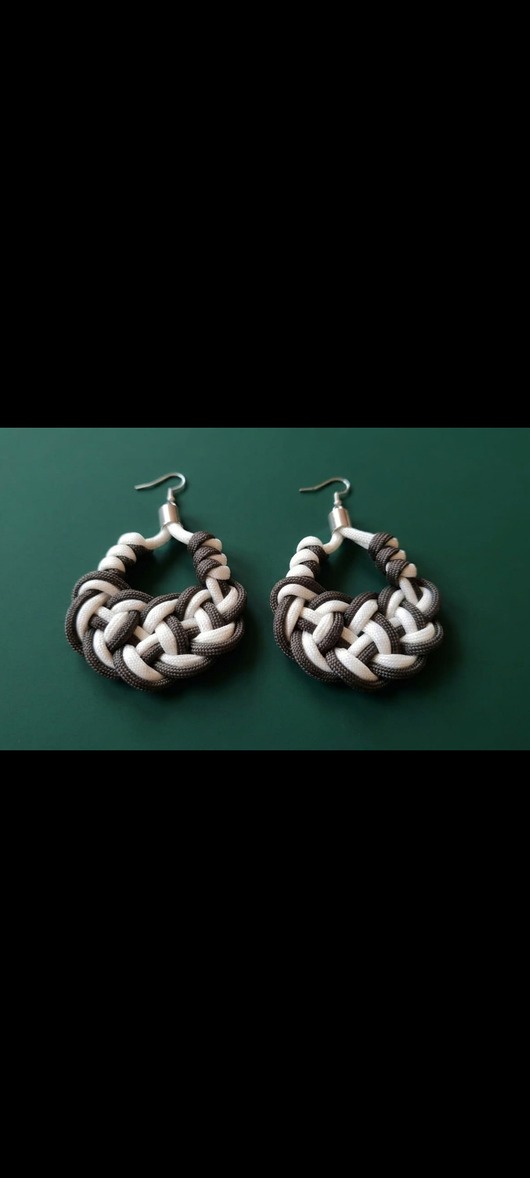 kolczyki soutache Plecione unikatowe kolczyki