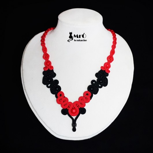 Kolekcja Flamenco- Pilar- naszyjnik soutache Mró Soutache