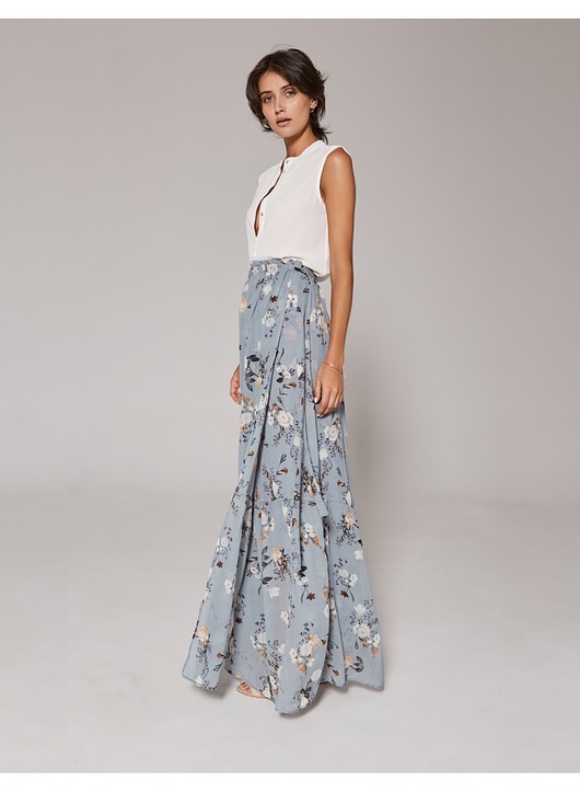 spódnice maxi Spódnica kopertowa maxi