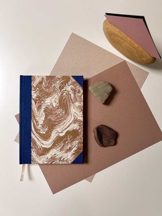 notatniki i albumy Marmurkowe złoto - notes A5 gładki