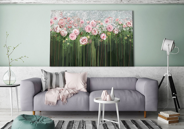 obrazy Obraz na płótnie KWIATY RÓŻE 120x80cm