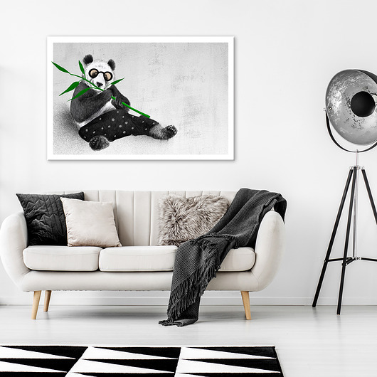 obrazy Obraz na płótnie Panda w Okularach 120x80cm