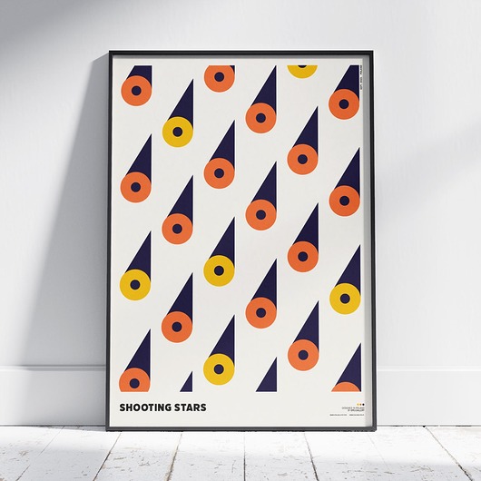 plakaty Plakat abstrakcyjny, abstrakcja, geometria - Spadające Gwiazdy