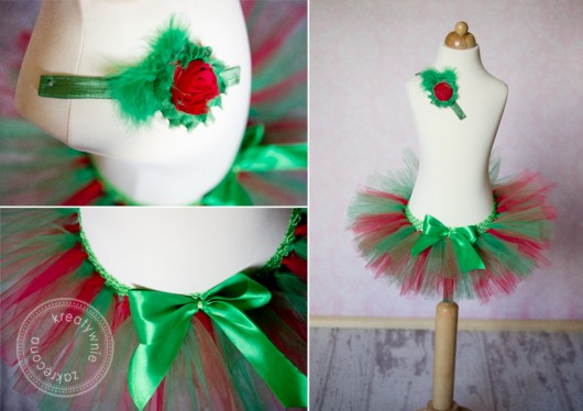 Spódniczka tutu - wersja świąteczna Kreatywnie zakręcona